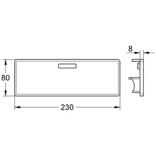Grohe Concetto Kunststoffablage 18391 für 32 699 001 / 32 210 001 – Bild 2