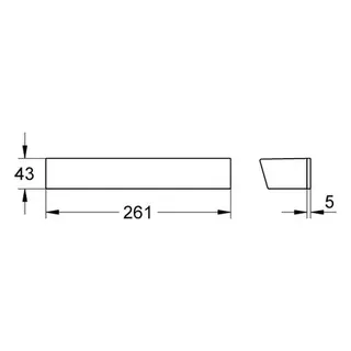 Grohe EasyReach Duschablage 18608 passend zu Grohtherm 2000 chrom – Bild 2