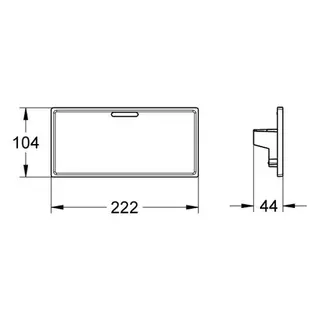 Grohe Ablage Grohtherm Cube 18700 abnehmbar da Vinci satin, weiß – Bild 2