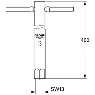 Grohe Montageschlüssel 19017 für Rapidmontage SW 13 – Bild 2