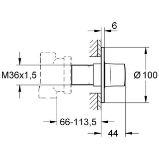Grohe Ondus 5-Wege-Umstellung chrom – Bild 2