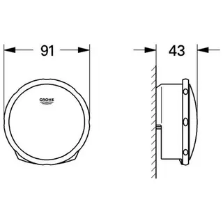 Grohe Talentofill Fertigset zu 28990 / 28991 chrom – Bild 2