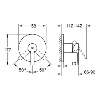 Grohe Lineare Brausemischer Unterputz-Fertigset 24063 (chrom) – Bild 2