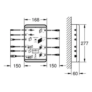 Grohe Steuereinheit F-digital Deluxe 26374 für AquaSymphony Deckenbrause – Bild 2