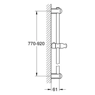 Grohe Euphoria Brausestange 27500 900mm chrom – Bild 2