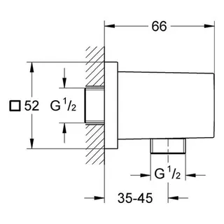 Grohe Euphoria Cube Wandanschlussbogen chrom – Bild 2