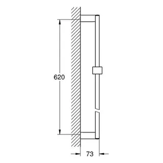 Grohe Euphoria Cube Brausestange 27892 600 mm chrom – Bild 2