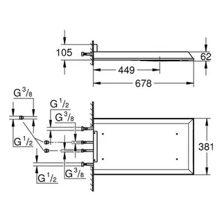 Grohe Rainshower F-Series 15'' MultiSpray Kopfbrause 27938 3 Strahlarten, chrom – Bild 2
