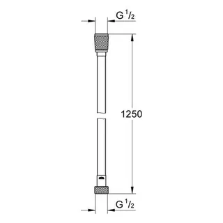 Grohe Brauseschlauch Silverflex 1250 mm (warm sunset) – Bild 2