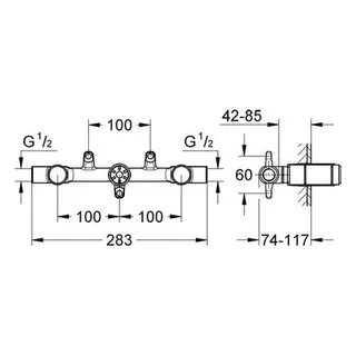 Grohe Veris/Ondus Zweihand Unterputz-Universal-Einbaukörper – Bild 2