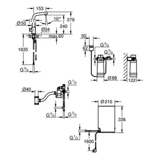 Grohe Standventil und Boiler Red Mono 30339 M-Size L-Auslauf chrom – Bild 2