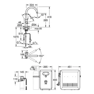 Grohe Blue Professional StarterKit 31323 C-Auslauf, Bluetooth/WIFI (chrom) – Bild 2