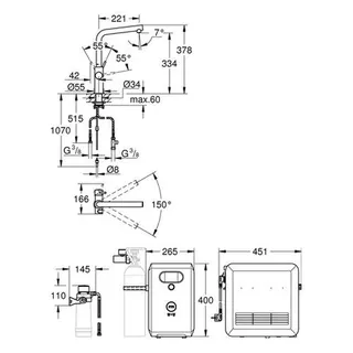 Grohe Blue Professional StarterKit 31347 L-Auslauf, Bluetooth/WIFI (chrom) – Bild 2