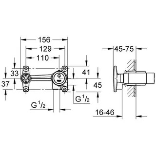 Grohe Atrio/Quadra/Veris Unterputz Universal Einbaukörper – Bild 2