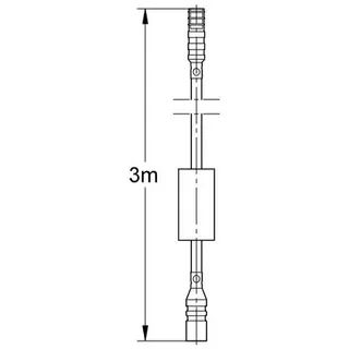 Grohe Verlängerungskabel 36221 Länge 3m für Tectron/Europlus E 230V – Bild 2