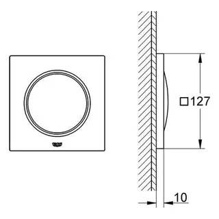Grohe Lichtmodule Rainshower F-Series 36359 127 x 127mm pro Modul, chrom – Bild 2