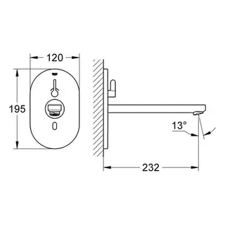 Grohe IR-Elektronik für Waschtisch Eurosmart CE 36376 FMS mit Mischung 230 V, chrom – Bild 2