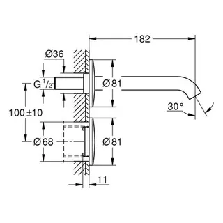 Grohe Essence E Waschtisch-IR-Elektronik 36447 ohne Mischung – Bild 2