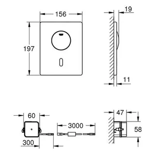 Grohe IR-WC-Elektr. Tectron Skate chrom – Bild 2