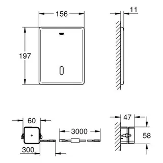 Grohe WC-IR-Elektr. Tectron Skate 37505 für GD2 Trafo Bluetooth-Modul, chrom – Bild 2