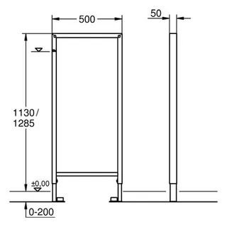 Grohe Rapid SL Leerelement 1,13 / 1,30m – Bild 2