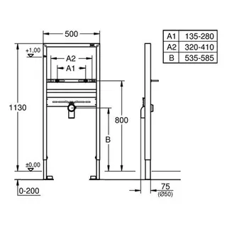 Grohe Rapid SL für Waschtisch-Einlochbatterie 1,13m – Bild 2