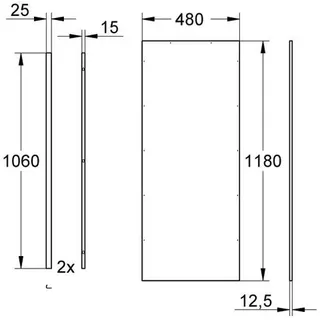 Grohe Rapid SL Verkleidung 1,13m für Bidet & Urinal – Bild 2