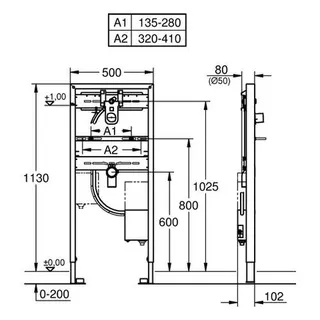 Grohe Rapid SL für Waschtisch-Wandbatterie 38748 mit Rohbau-Set für 36042/36447/36442 – Bild 2