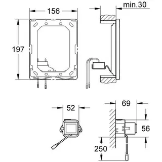 Grohe WC-Funkelektronik für manuelle Betätigung chrom – Bild 2