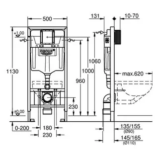 Grohe Rapid SL für Wand-WC 1,20m – Bild 2