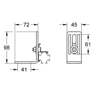 Grohe Montagewinkel Rapid Pro 39023 Verkaufseinheit (10 Stück) – Bild 2
