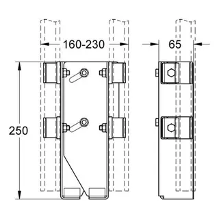 Grohe Halterung Rapid Pro 39025 für freistehende Montage – Bild 2