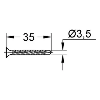 Grohe Schnellbauschrauben Rapid Pro 39028 35x3,5mm mit Bohrspitze (250 Stück) – Bild 2