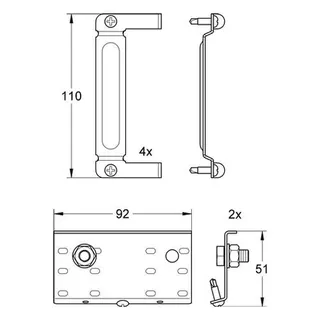 Grohe Befestigungssatz Rapid Pro 39049 zur Montage von Rapid SL Elementen – Bild 2
