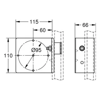Grohe Halterung Rapid Pro 39064 für F-digital Deluxe – Bild 2