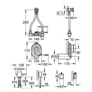 Grohe Temperatursensor für Urinal 39367 6V Lithium-Batterie – Bild 2