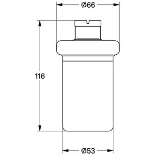 Grohe Ersatzflakon 40179 für Seifenspender, chrom – Bild 2