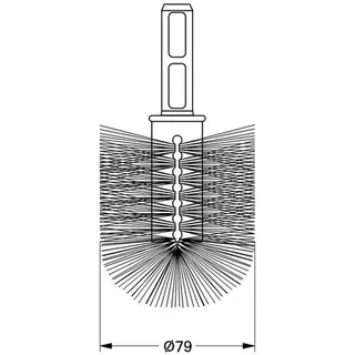 Grohe Ersatzbürstenkopf 40207 für Toilettenbürstengarnitur – Bild 2