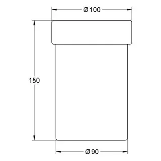 Grohe Ersatzglas für Toilettenbürstengarnitur – Bild 2