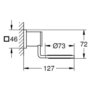 Grohe Allure Halter für Becher oder Seifenschale chrom – Bild 2