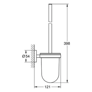 Grohe Toilettenbürstengarnitur Essentials 40374 nickel – Bild 2