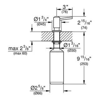 Grohe Spülmittelspender Contemporary 0,4l, chrom – Bild 2