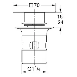 Grohe Stopfen inkl. Kelch für Standard Ablaufgarnitur 1 1/4'', chrom – Bild 2