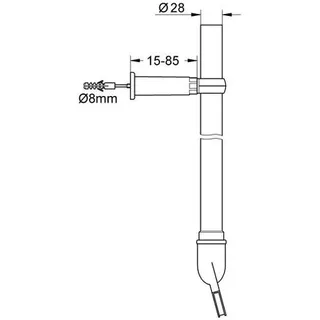 Grohe Spülrohrgarnitur 42041 komplett chrom – Bild 2