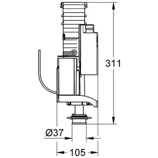 Grohe Ablaufventil AV1 42320 mit Verlängerung – Bild 2