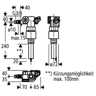 Grohe Füllventil 43537 für Spülkasten – Bild 2