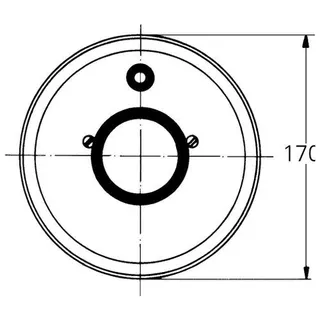 Grohe Rosette 46057 d: 170mm für Einhandmischer chrom