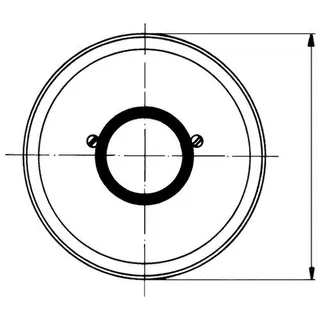 Grohe Rosette d: 170mm für UP-Einhandmischer chrom – Bild 2