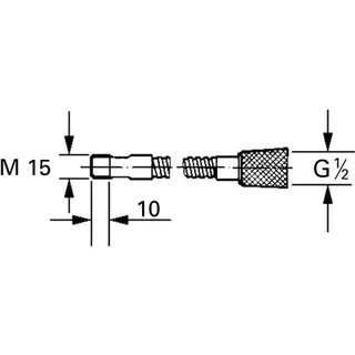 Grohe Brauseschlauch 46092 für Spültischbatterie 1500 mm chrom – Bild 2