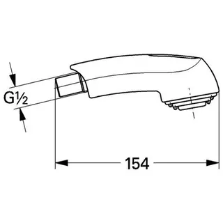 Grohe Spülbrause 46312 f. Zedra/Europlus granicreme – Bild 2